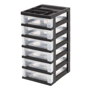 Storage Drawer Cart with Organizer Top - 6 Drawer