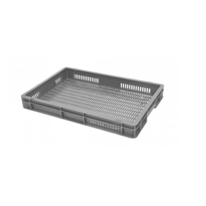12L Ventilated Euro Stacking Container (600l x 400w x 80h mm)