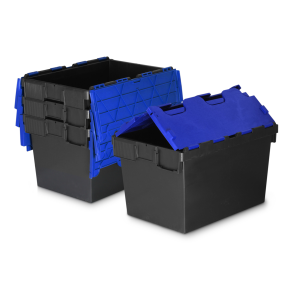 *Bundle of 5* 64L Attached Lid Container Original Totebox (600x400x365mm)