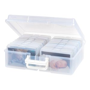 4" x 6" Photo Storage Box with 16 Inner Cases ﾨC Transparent Craft Keeper
