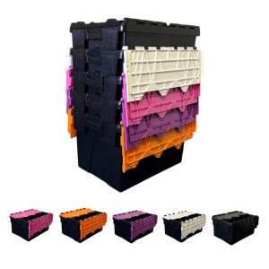 *Bundle of 4* 63L Attached Lid Container Original Totebox - 600x400x365mm