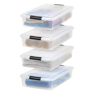 Under Bed Storage Bins with Lids - 4 Pack, 40qt