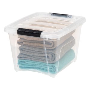Stack & Pull Storage Box - 19 QT 4 Pack