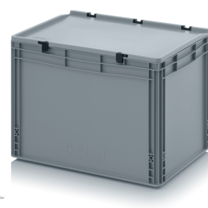 75L Euro Stacking Container With Lid Attached (600 x 400 x 435h mm)