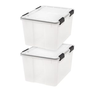 WeatherPro 63 Qt Storage Box, Clear