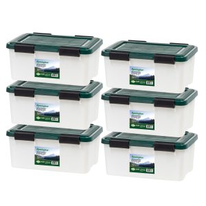Remington Weathertight Heavy Duty Storage Tote 19Qt 6pk
