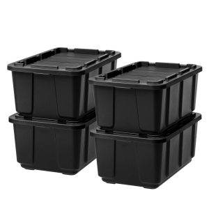 Heavy Duty Storage Bins 4 Pack - 27 gal. (108 qt.)