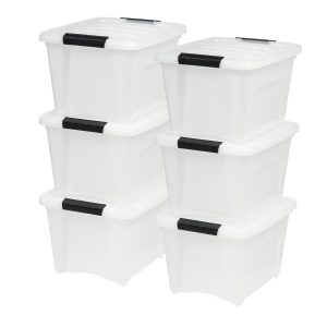 Stack & Pull Storage Box 6 Pack - 19 QT