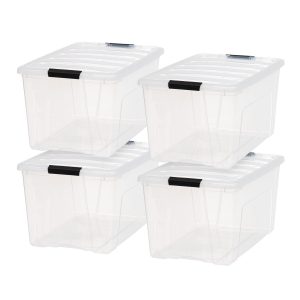 Stack & Pull Storage Box 4 Pack  - 18 gal. (72 qt.)
