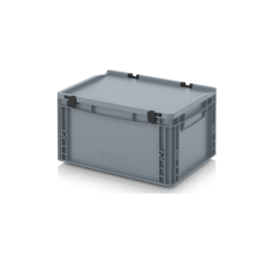 20L Euro Stacking Container With Lid Attached (400 x 300 x 246h mm)